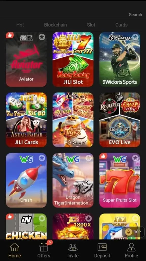 666P Game Android app screenshot showing the main app interface